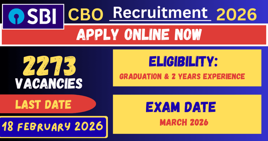 SBI Circle Based Officer Vacancy 2026