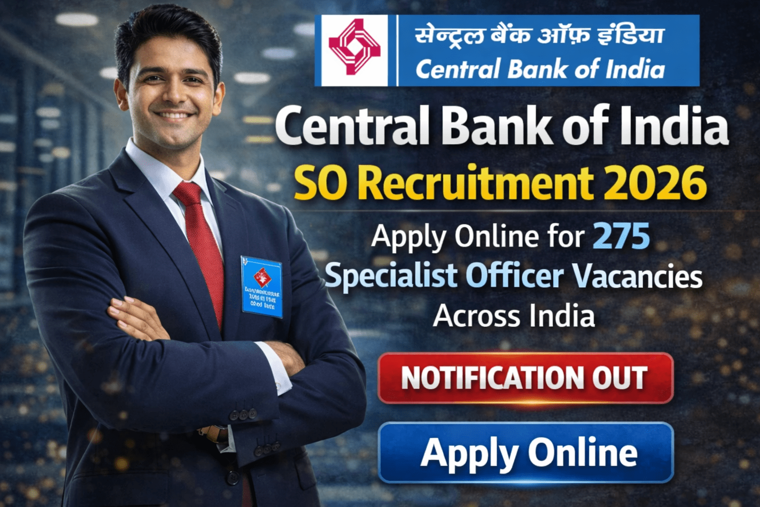 Central Bank of India SO Recruitment 2026