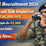 SSB Assistant Sub Inspector Recruitment 2026