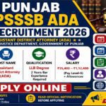 PSSSB ADA Recruitment 2026