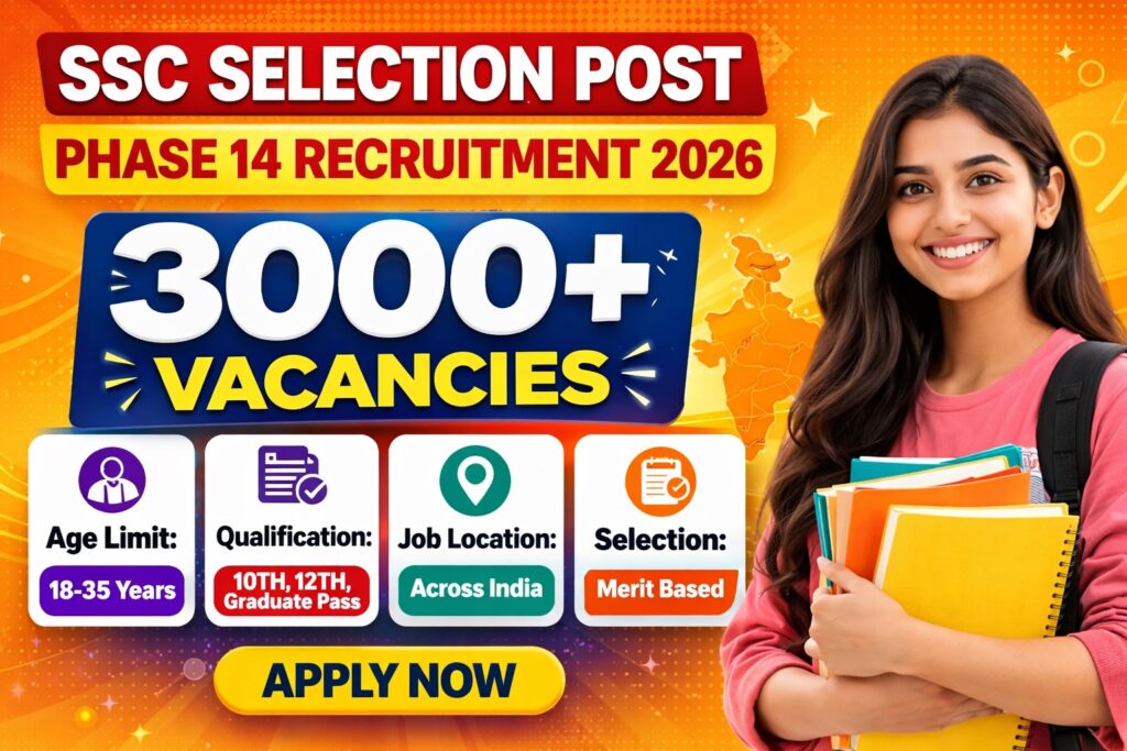SSC Selection Post Phase 14 Recruitment 2026