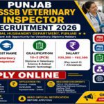 PSSSB Veterinary Inspector Recruitment 2026
